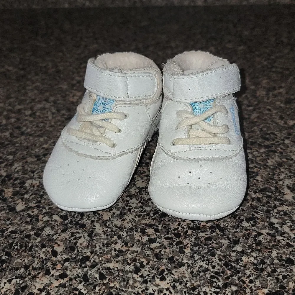 Vintage Reebok High Top Infant Baby Sneaker Reborn Shoes Size 1